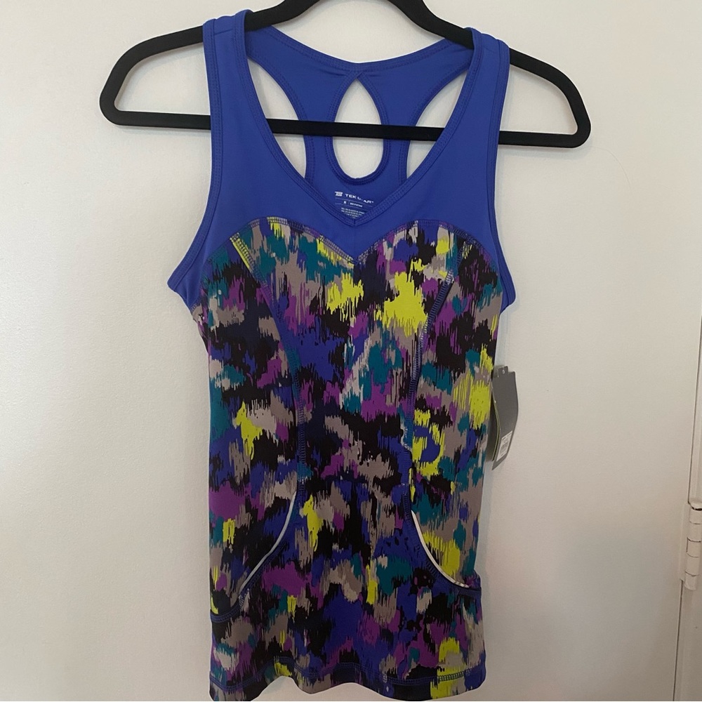 Tek Gear Multi-Colored Workout Top - Medium. NWT.